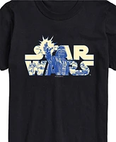 Airwaves Men's Star Wars Darth Vadar Logo Short Sleeve T-Shirt