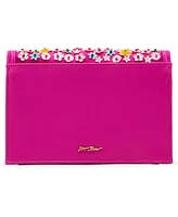 Betsey Johnson Confetti Floral Sparkler Small Crossbody Bag