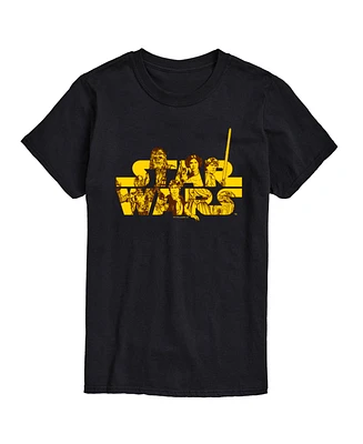 Airwaves Men's Star Wars Character Logo Short Sleeve T-Shirt