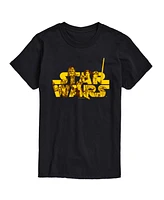 Airwaves Men's Star Wars Character Logo Short Sleeve T-Shirt