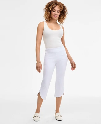 Jm Collection Women's Mid Rise Tulip-Hem Capri Pants, Exclusively at Macy's