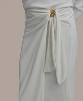 Donna Karan New York Women's Gathered Waist Midi Skirt