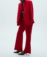 Mango Women's Wide Leg Suit Pants