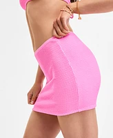 Salt + Cove Juniors' Rib Scrunch Cover-Up Skirt, Exclusively at Macy's
