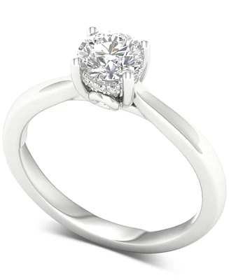 Diamond Hidden Halo Engagement Ring (3/4 ct. t.w.) in 14k White Gold