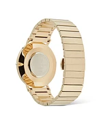 Daniel Wellington Unisex Analog Gold-Tone Stainless Steel Watch, 40mm