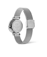 Daniel Wellington Unisex Analog Silver-Tone Stainless Steel Watch, 32mm