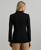 Lauren Ralph Women's Double-Breasted Wool Crepe Blazer