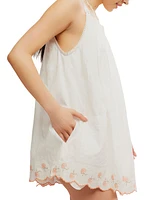 Free People Women's Latecia Embroidered Cotton Mini Dress