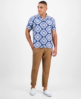 Sun + Stone Men's Larsen Medallion Shirt, Exclusively at Macy's