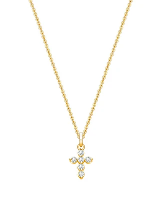Tiny Blessings Kids Children's 14K Glory and Grace Cross 12-14" Necklace