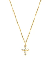 Tiny Blessings Kids Children's 14K Glory and Grace Cross 12-14" Necklace