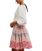 Free People Women's Lets Go Linen Cotton Blouse