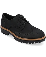 Journee Collection Women's Claudiya Oxford Lug Sole Loafers