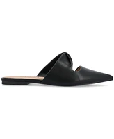 Journee Collection Women's Enniss Twist Cutout Pointed Toe Mules
