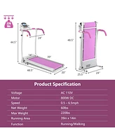 Folding Electric Treadmill with Led Display – Compact Design for Easy Storage and Fitness