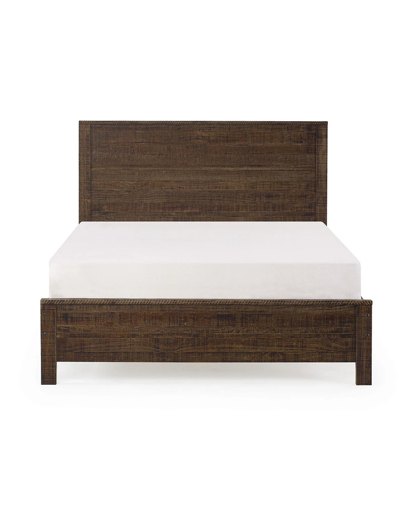 Solid Wood Bed Frame – Sturdy Platform with Slatted Base