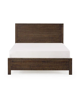 Solid Wood Bed Frame – Sturdy Platform with Slatted Base