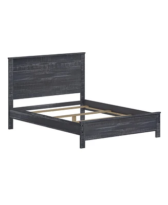 Solid Wood Bed Frame – Sturdy Platform with Slatted Base