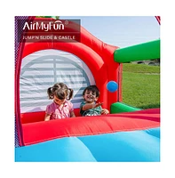 Ltmate Global Inc. Bounce House for Kids 3-12 Inflatable Slide Jumping Bounce Castle Blow Up Toddler Bouncy House for Kids Outdoor with Slide and Blow