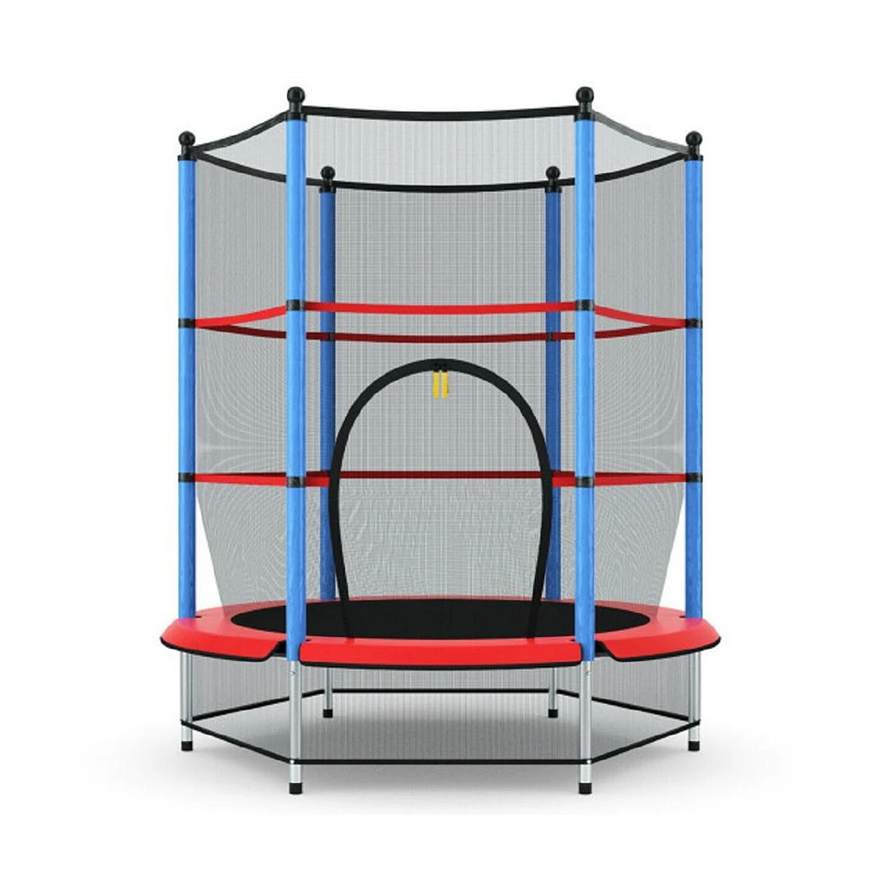 Trampoline for Kids with Safety Enclosure and Padding – Outdoor Jumping Fun Combo