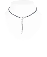 Devata Bali Filgree with Dragon Bone Chain Necklace in Sterling Silver, 16 in adj to 18 in