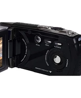 Minolta MN88NV Full Hd 24MP 3" Touchscreen Night Vision Camcorder, Black