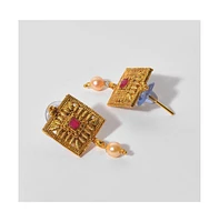 Sohi Women's Gold Plated Designer Stone Jewellery Set