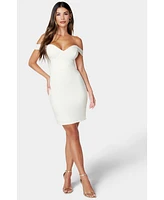 Bebe Women's Off Shoulder Knit Dress
