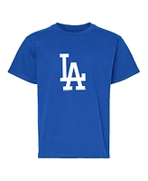 Soft As A Grape Big Boys and Girls 2-Pack Royal/Gray Los Angeles Dodgers T-Shirt Set