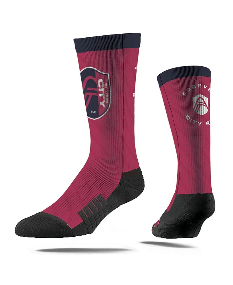 Strideline Men's and Women's St. Louis City Sc 2025 Jersey Hook Premium Crew Socks