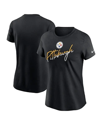 Nike Women's Black Pittsburgh Steelers Team City Roll T-Shirt