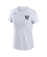 Nike Women's White New York Yankees Wordmark T-Shirt