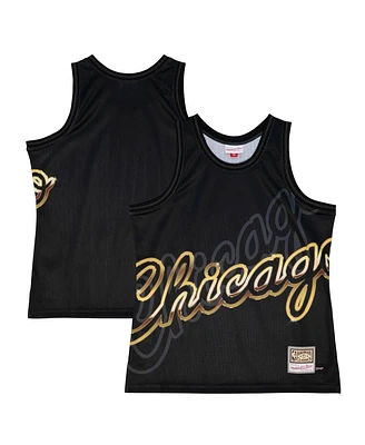 Mitchell & Ness Men's Black Chicago Bulls Big Face 4.0 Fashion Tank Top