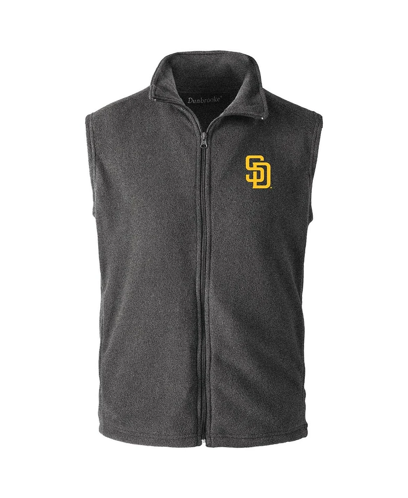 Dunbrooke Men's Gray San Diego Padres Houston Full-Zip Vest