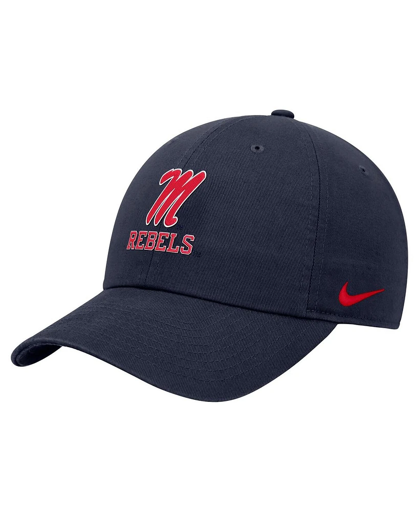Nike Men's Navy Ole Miss Rebels Club Adjustable Hat