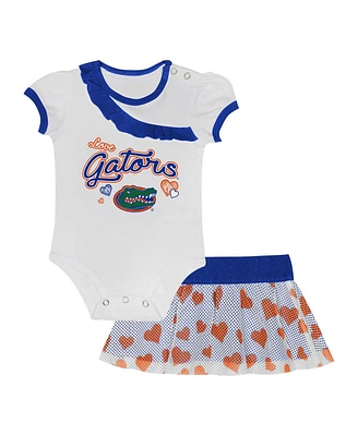 Outerstuff Baby Boys and Girls 2-Piece Florida Gators Love My Team Bodysuit Skirt Set