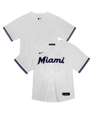 Nike Big Boys and Girls White Miami Marlins Home Game Jersey