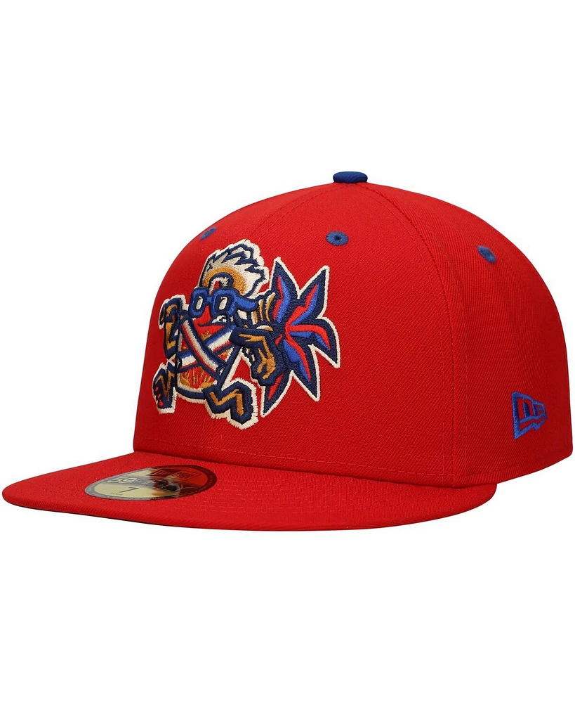 New Era Men's Red Lehigh Valley Mamajuana Copa de la Diversion 59FIFTY Fitted Hat
