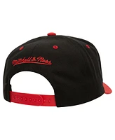 Mitchell & Ness Men's Black Chicago Bulls All In 2.0 Pro Crown Snapback Hat