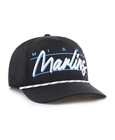 '47 Brand Men's Black Miami Marlins Condor Hitch Adjustable Hat