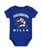 Outerstuff Baby Boys and Girls 3-Pack Buffalo Bills 3-Peat Bodysuit Set
