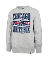 '47 Brand Men's Gray Chicago White Sox Letters Headline Pullover Sweatshirt