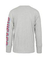 '47 Brand Men's Gray Chicago Cubs Fair Ball Franklin Long Sleeve T-Shirt