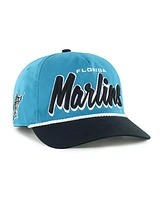 '47 Brand Men's Teal Miami Marlins Drop Shadow Rope Hitch Adjustable Hat