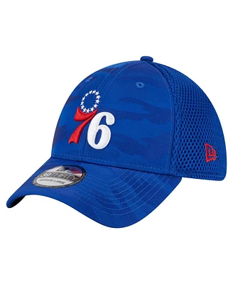 New Era Men's Royal Philadelphia 76ers Subtle Camo 39THIRTY Flex Hat