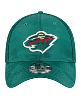 New Era Men's Green Minnesota Wild Active Subtle Camo 39THIRTY Flex Hat