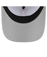 New Era Men's Gray Boston Red Sox Cotton Weave M-Crown A-Frame 9FORTY Adjustable Hat