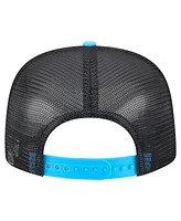 New Era Men's White/Blue Miami Marlins Retro Script Trucker 9FIFTY Snapback Hat