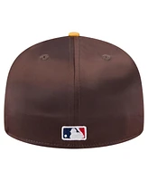 New Era Men's Brown/Gold San Diego Padres Satin 59FIFTY Fitted Hat